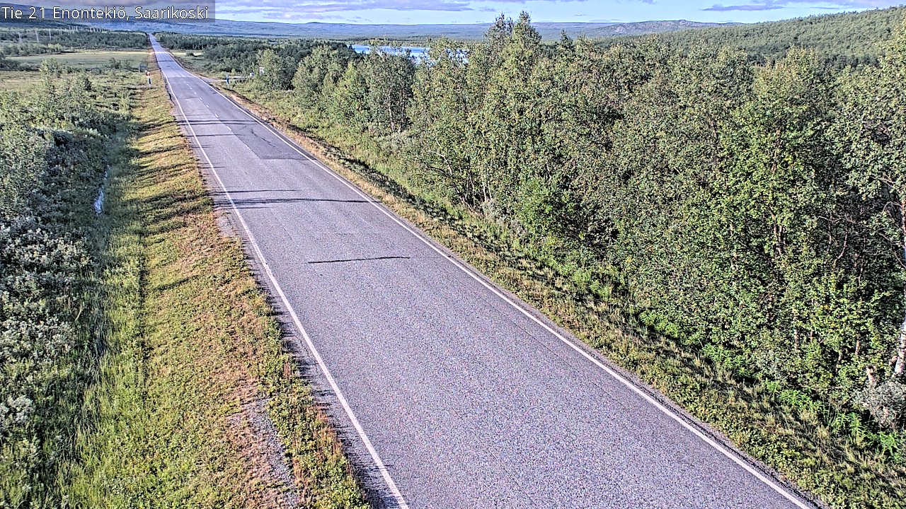 Weather Camera Image Väg 21 Enontekis, Saarikoski, Enontekiö, Lappi