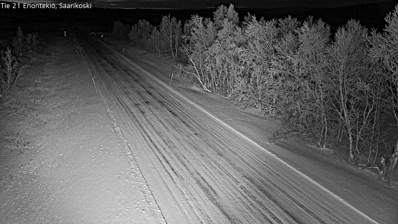 Weather Camera Image Väg 21 Enontekis, Saarikoski, Enontekiö, Lappi