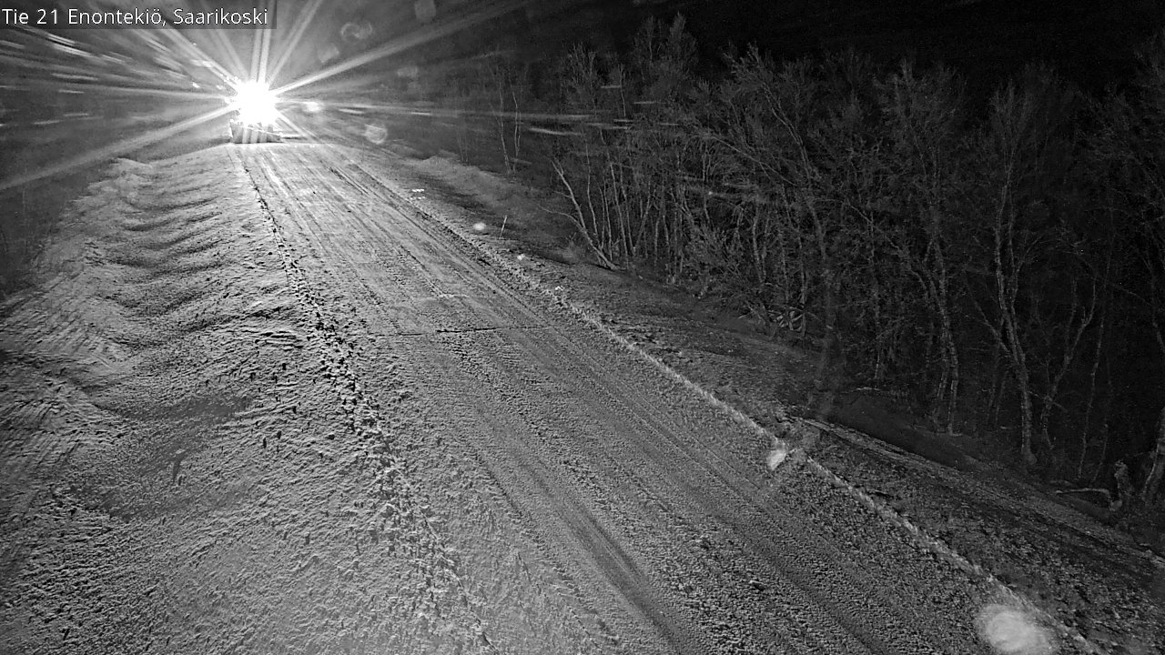 Weather Camera Image Väg 21 Enontekis, Saarikoski, Enontekiö, Lappi