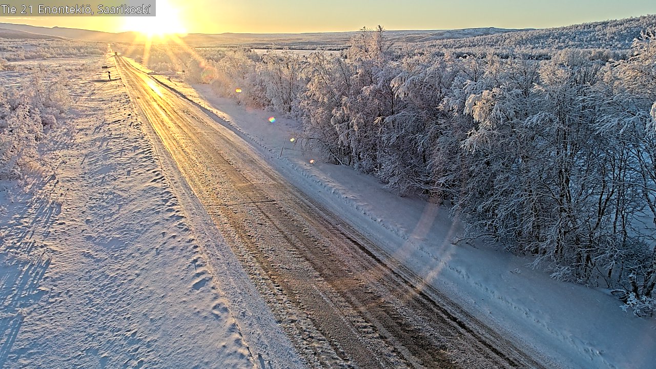 Kelikamerat Kuva Tie 21 Enontekiö, Saarikoski, Enontekiö, Lappi