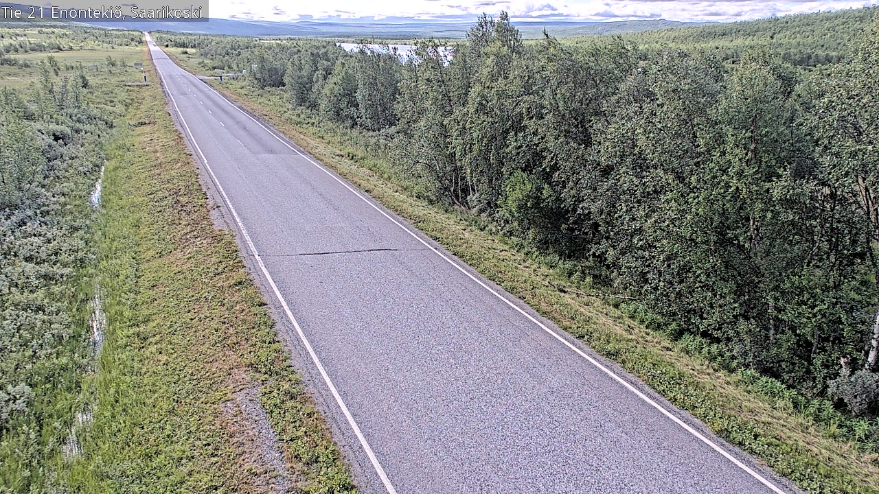 Weather Camera Image Väg 21 Enontekis, Saarikoski, Enontekiö, Lappi