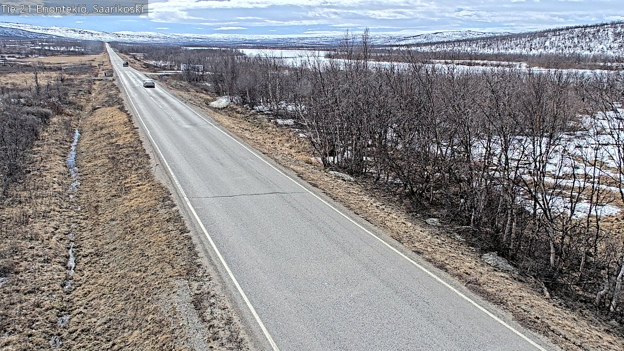 Weather Camera Image Väg 21 Enontekis, Saarikoski, Enontekiö, Lappi