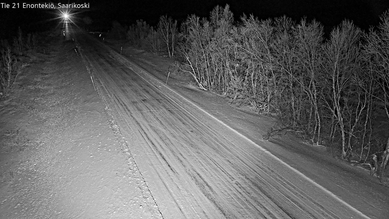 Weather Camera Image Väg 21 Enontekis, Saarikoski, Enontekiö, Lappi