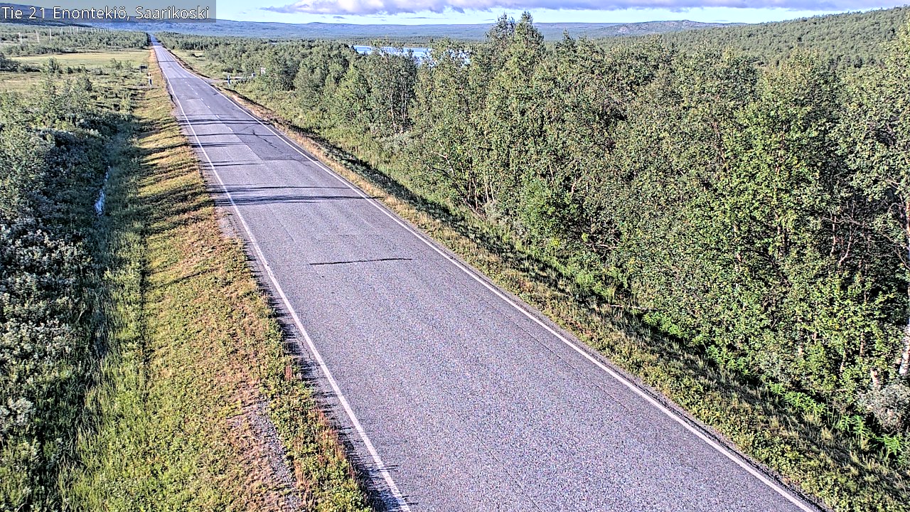 Weather Camera Image Väg 21 Enontekis, Saarikoski, Enontekiö, Lappi