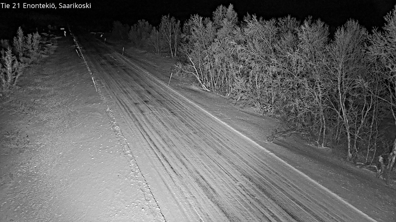 Weather Camera Image Väg 21 Enontekis, Saarikoski, Enontekiö, Lappi
