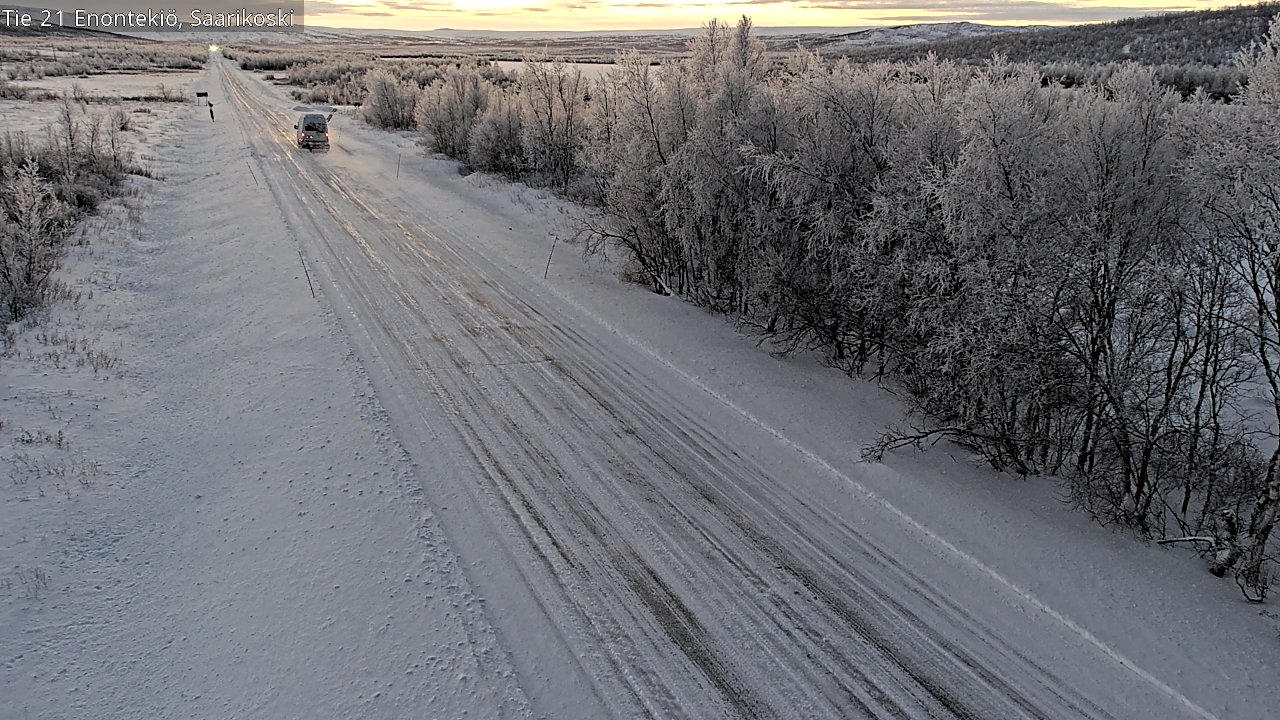 Weather Camera Image Väg 21 Enontekis, Saarikoski, Enontekiö, Lappi