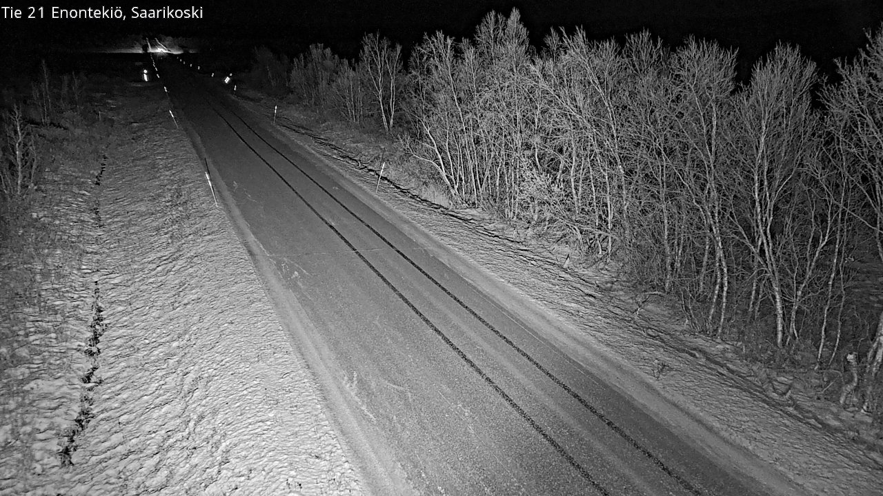 Weather Camera Image Väg 21 Enontekis, Saarikoski, Enontekiö, Lappi