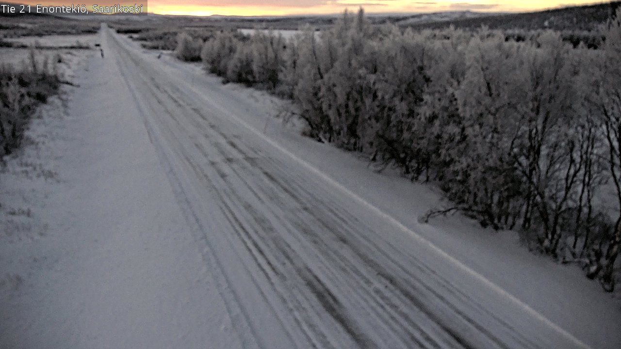 Weather Camera Image Väg 21 Enontekis, Saarikoski, Enontekiö, Lappi