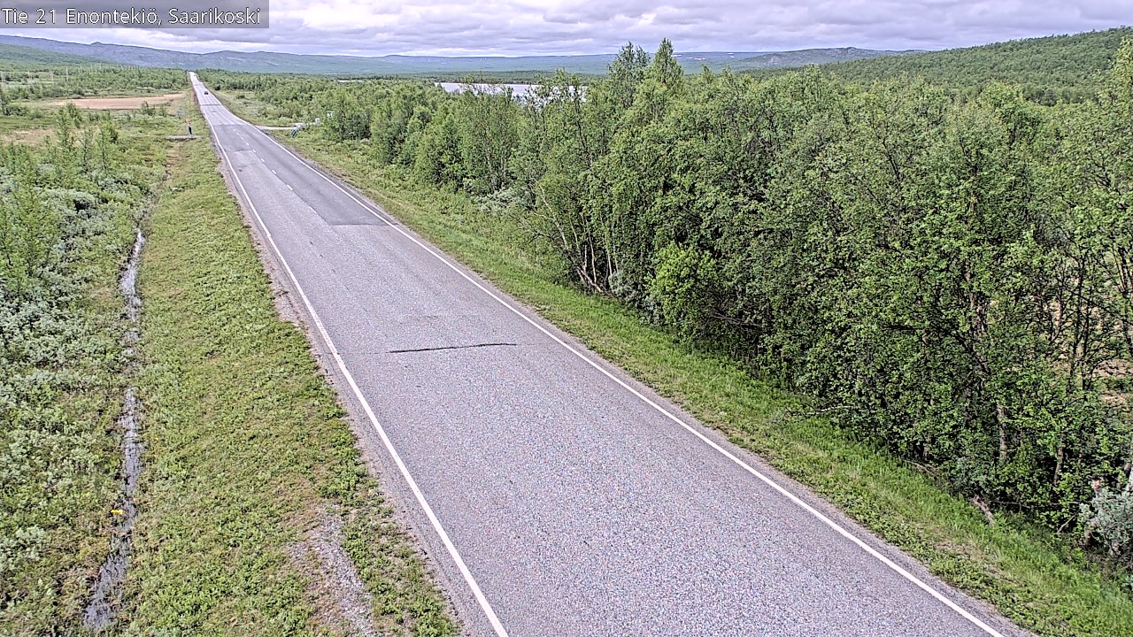 Weather Camera Image Väg 21 Enontekis, Saarikoski, Enontekiö, Lappi