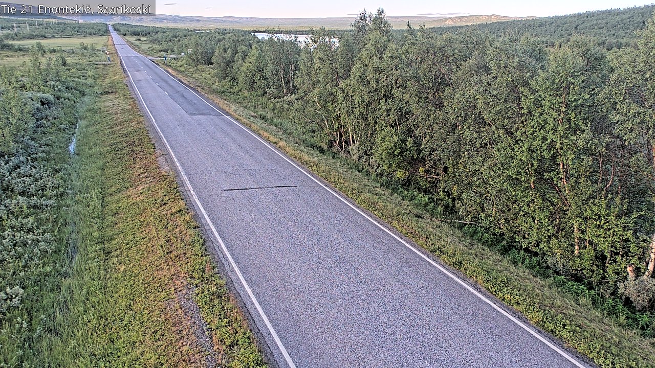 Weather Camera Image Väg 21 Enontekis, Saarikoski, Enontekiö, Lappi