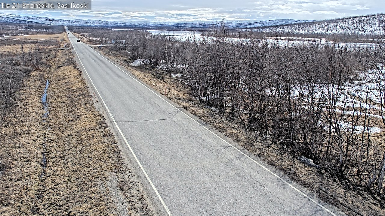 Weather Camera Image Väg 21 Enontekis, Saarikoski, Enontekiö, Lappi