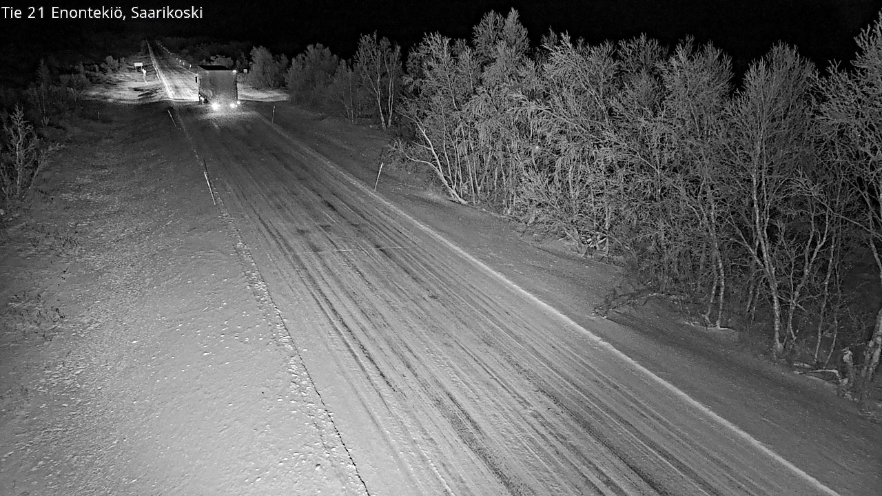 Weather Camera Image Väg 21 Enontekis, Saarikoski, Enontekiö, Lappi