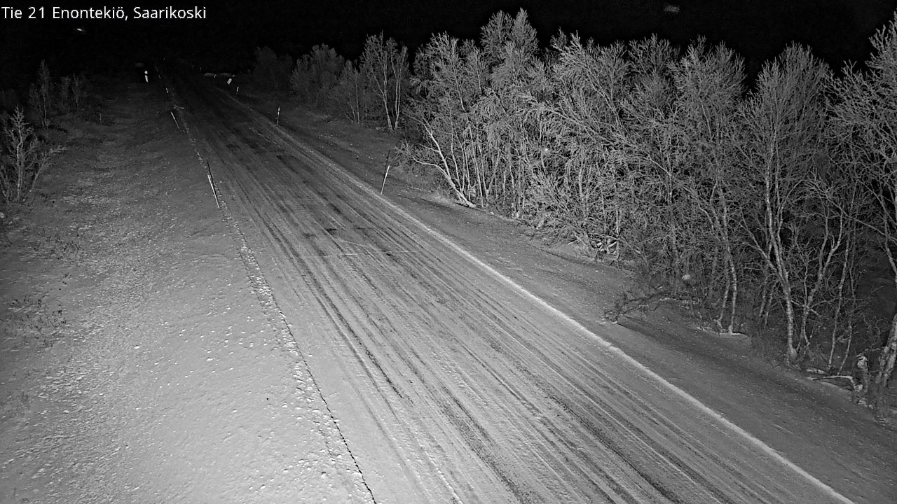 Weather Camera Image Väg 21 Enontekis, Saarikoski, Enontekiö, Lappi