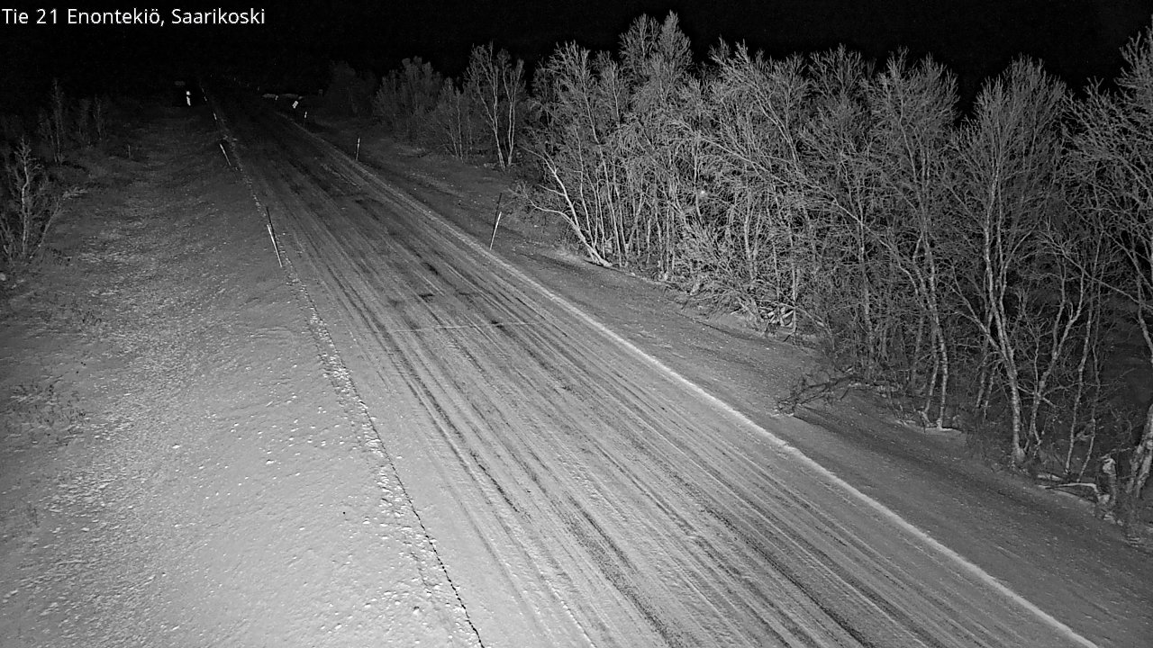 Weather Camera Image Väg 21 Enontekis, Saarikoski, Enontekiö, Lappi