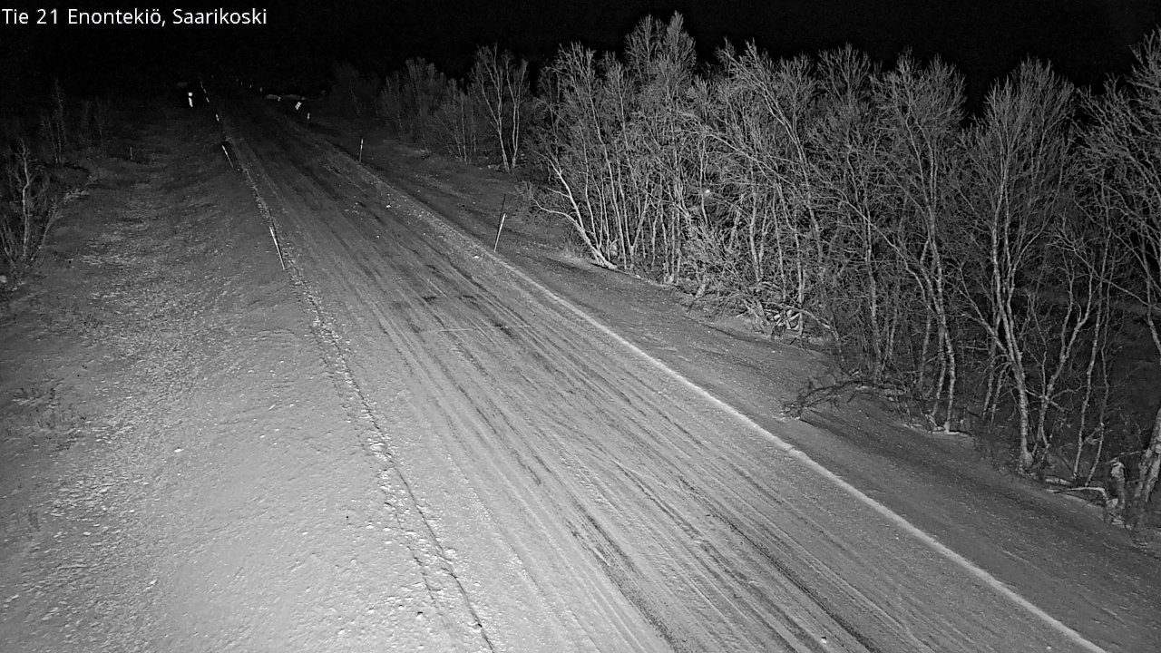 Weather Camera Image Väg 21 Enontekis, Saarikoski, Enontekiö, Lappi