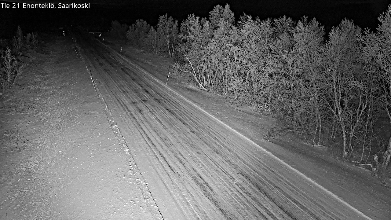 Weather Camera Image Väg 21 Enontekis, Saarikoski, Enontekiö, Lappi