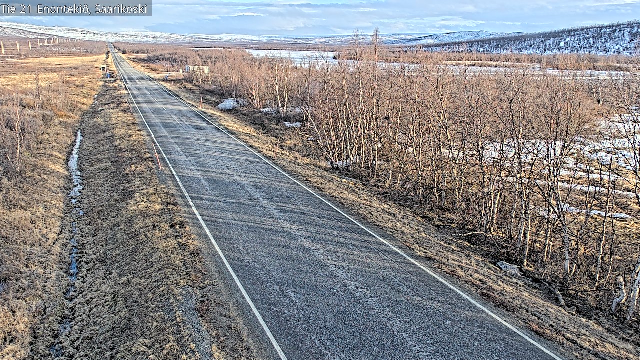 Weather Camera Image Väg 21 Enontekis, Saarikoski, Enontekiö, Lappi