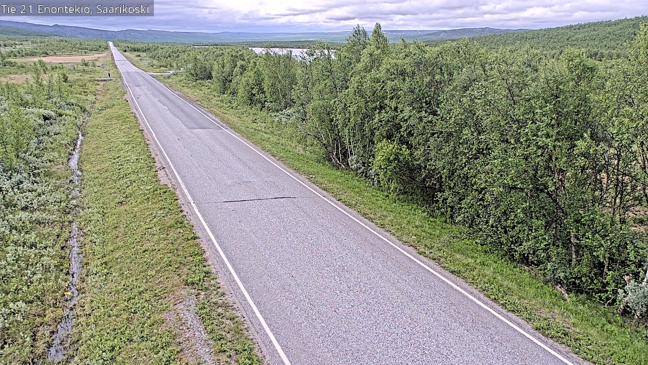 Weather Camera Image Väg 21 Enontekis, Saarikoski, Enontekiö, Lappi
