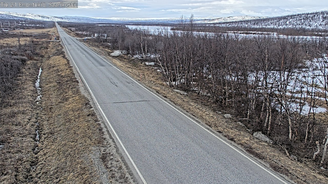 Weather Camera Image Väg 21 Enontekis, Saarikoski, Enontekiö, Lappi