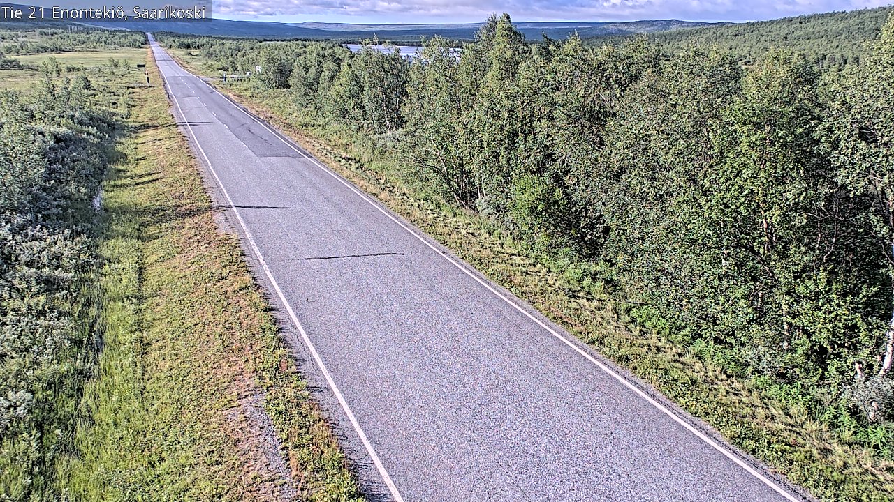 Weather Camera Image Väg 21 Enontekis, Saarikoski, Enontekiö, Lappi