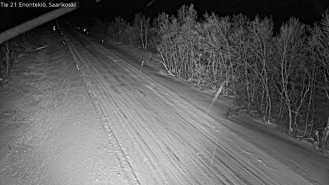 Weather Camera Image Väg 21 Enontekis, Saarikoski, Enontekiö, Lappi