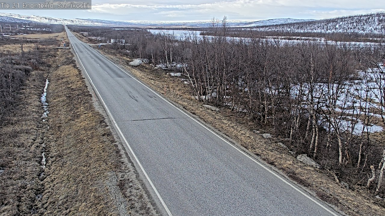 Weather Camera Image Väg 21 Enontekis, Saarikoski, Enontekiö, Lappi