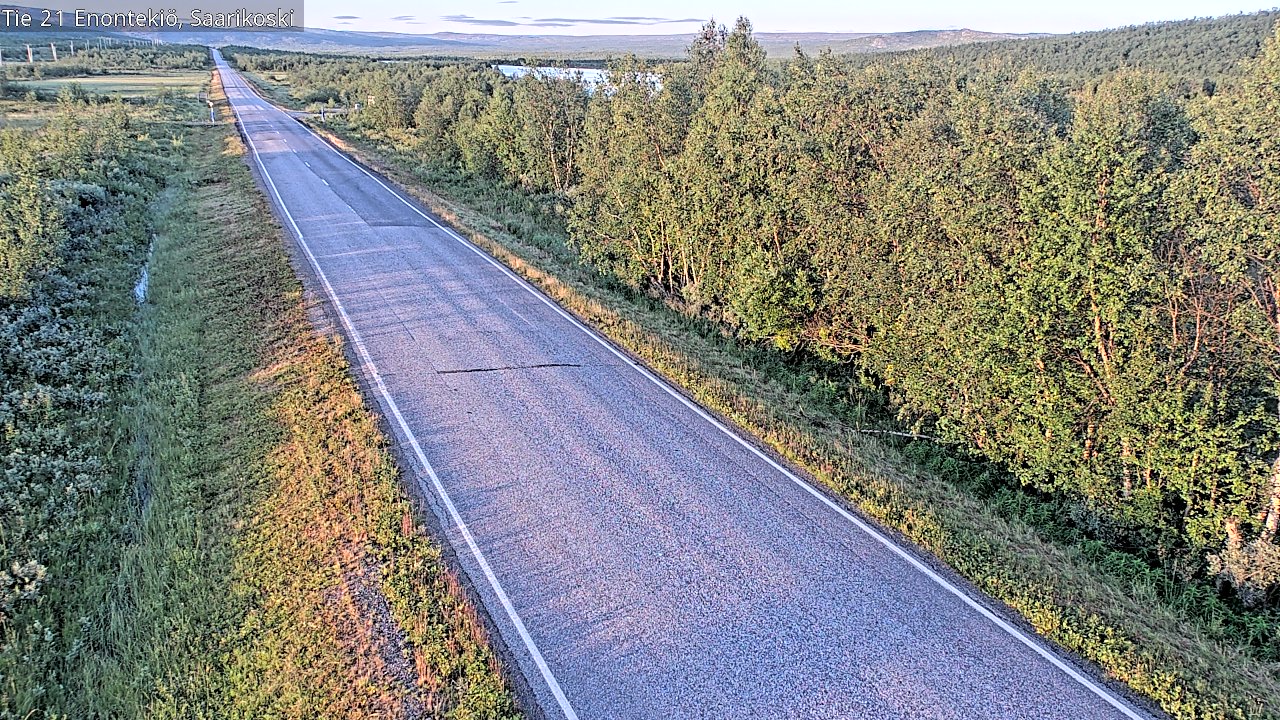 Weather Camera Image Väg 21 Enontekis, Saarikoski, Enontekiö, Lappi