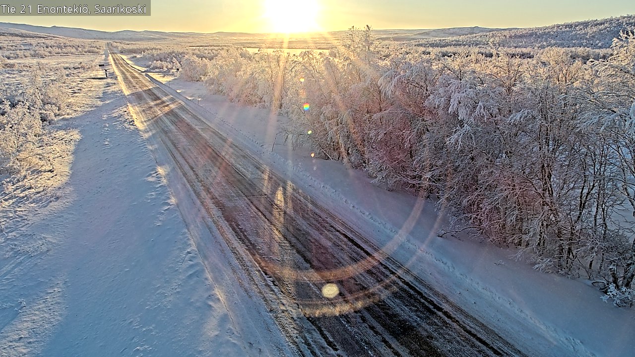 Weather Camera Image Road 21 Enontekiö, Saarikoski, Enontekiö, Lappi