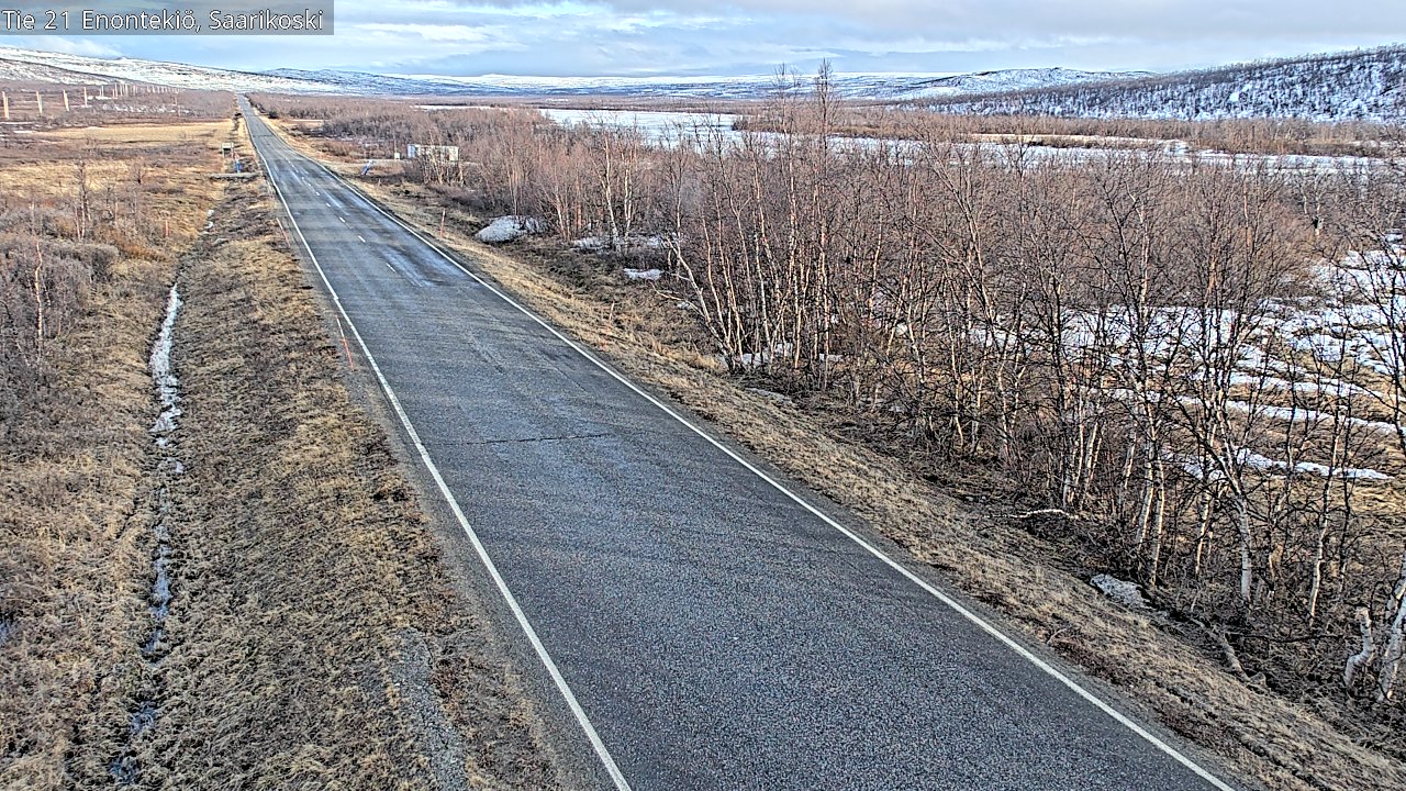Weather Camera Image Väg 21 Enontekis, Saarikoski, Enontekiö, Lappi