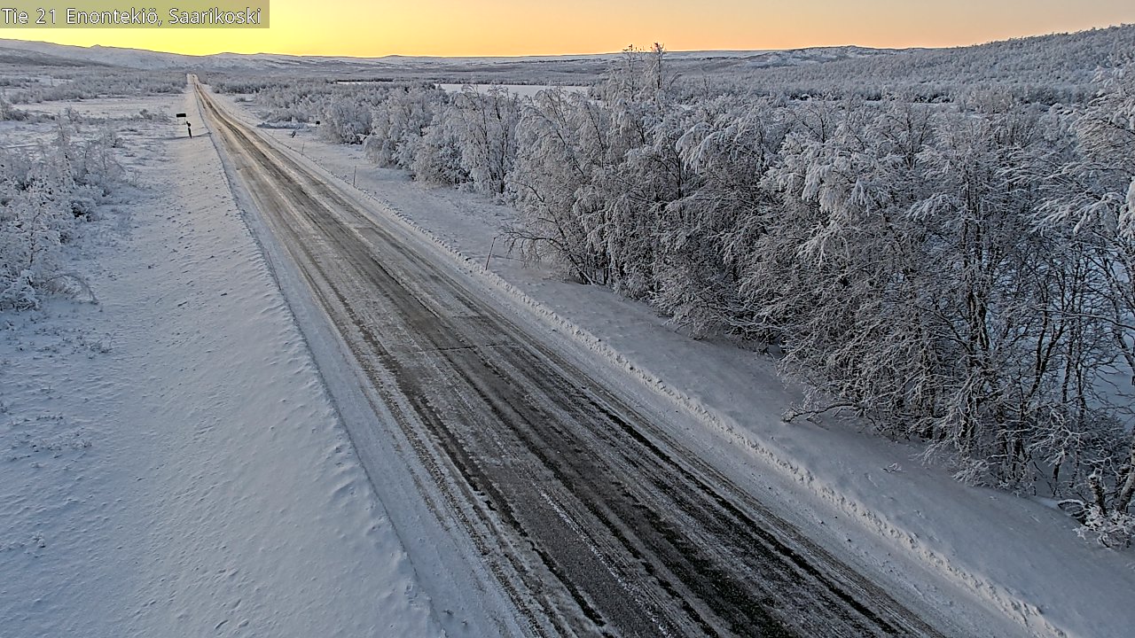 Weather Camera Image Road 21 Enontekiö, Saarikoski, Enontekiö, Lappi
