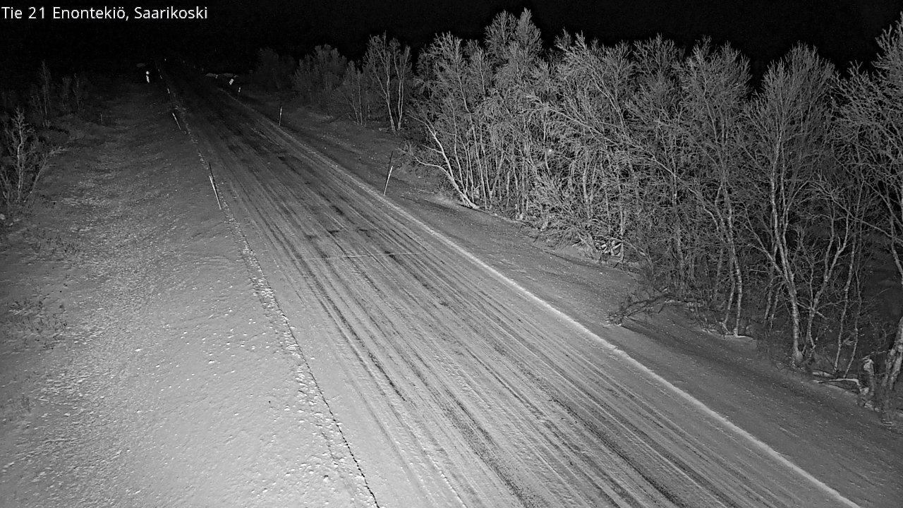 Weather Camera Image Väg 21 Enontekis, Saarikoski, Enontekiö, Lappi