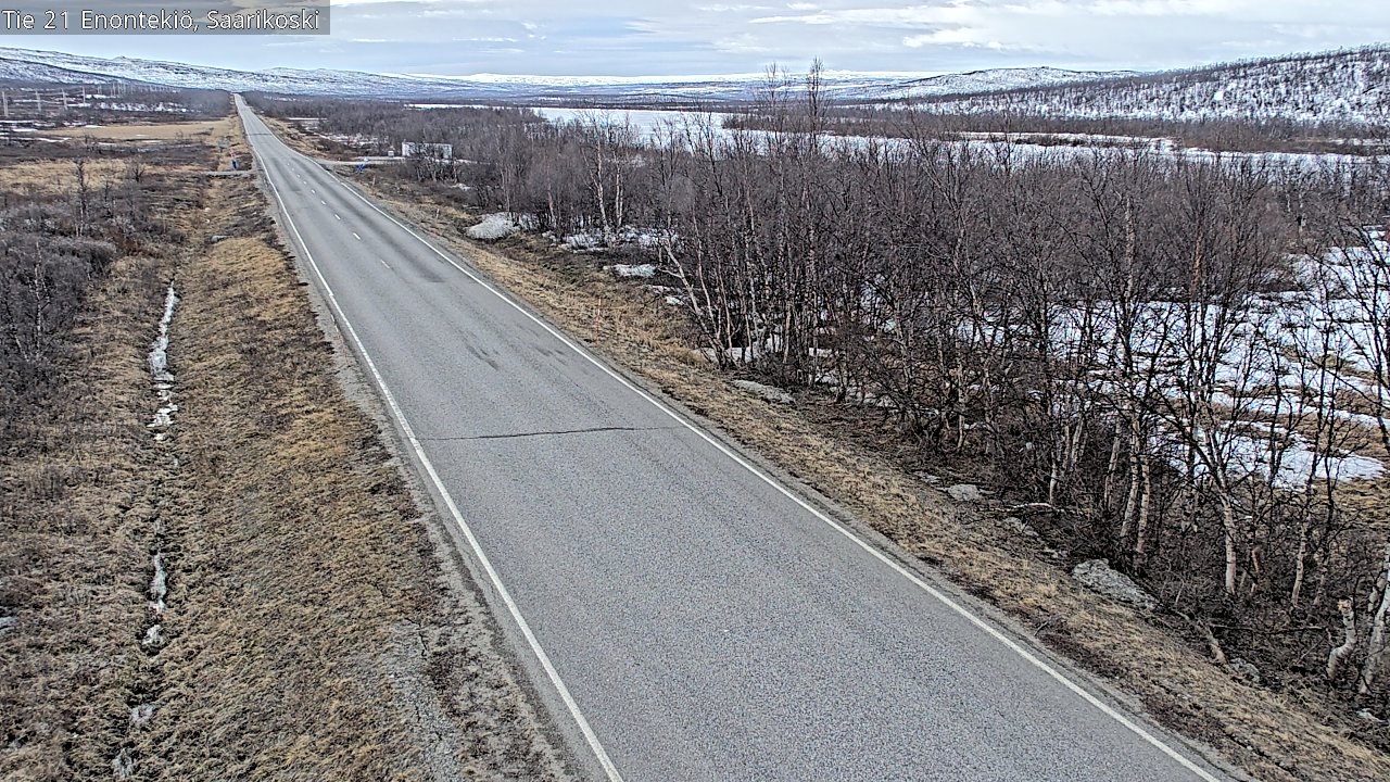 Weather Camera Image Väg 21 Enontekis, Saarikoski, Enontekiö, Lappi