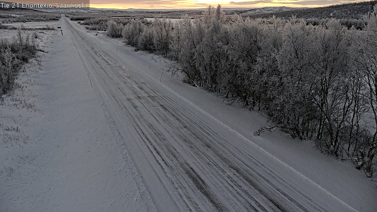 Weather Camera Image Väg 21 Enontekis, Saarikoski, Enontekiö, Lappi