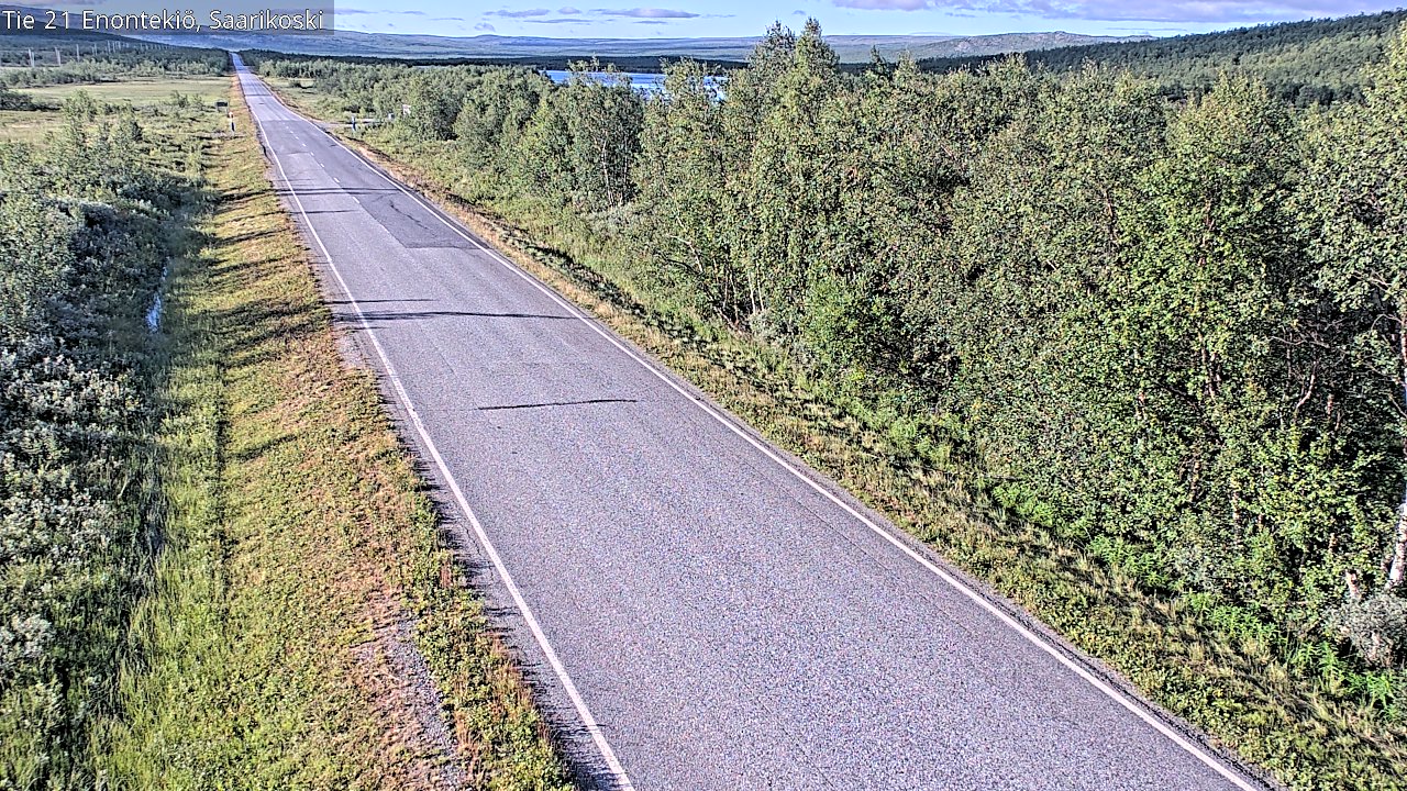 Weather Camera Image Väg 21 Enontekis, Saarikoski, Enontekiö, Lappi