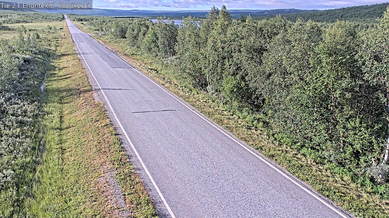 Weather Camera Image Väg 21 Enontekis, Saarikoski, Enontekiö, Lappi
