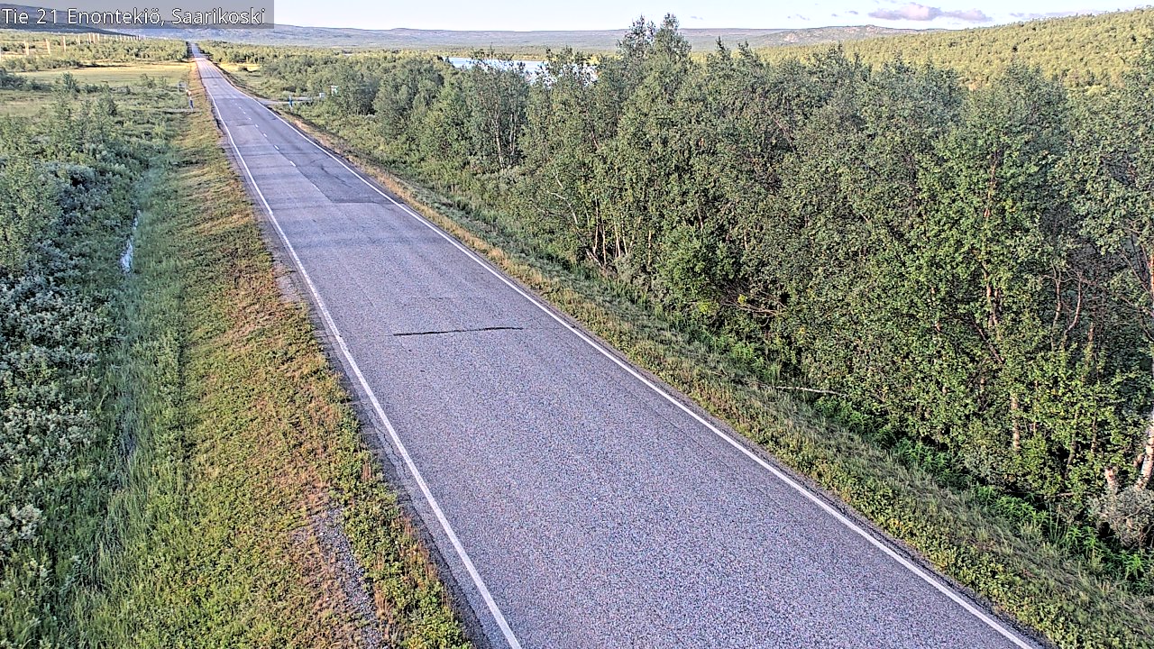 Weather Camera Image Väg 21 Enontekis, Saarikoski, Enontekiö, Lappi
