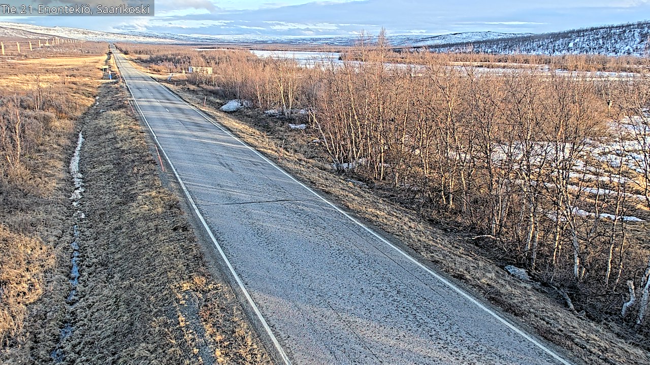 Weather Camera Image Väg 21 Enontekis, Saarikoski, Enontekiö, Lappi