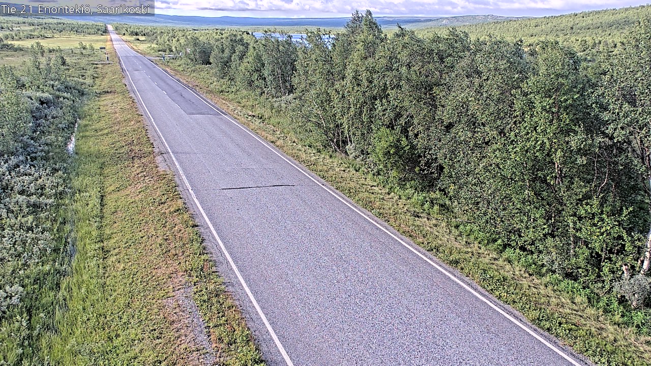 Weather Camera Image Väg 21 Enontekis, Saarikoski, Enontekiö, Lappi