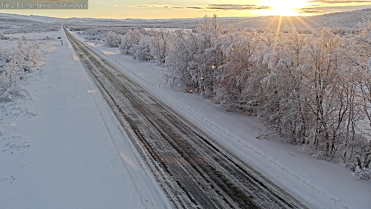 Kelikamerat Kuva Tie 21 Enontekiö, Saarikoski, Enontekiö, Lappi