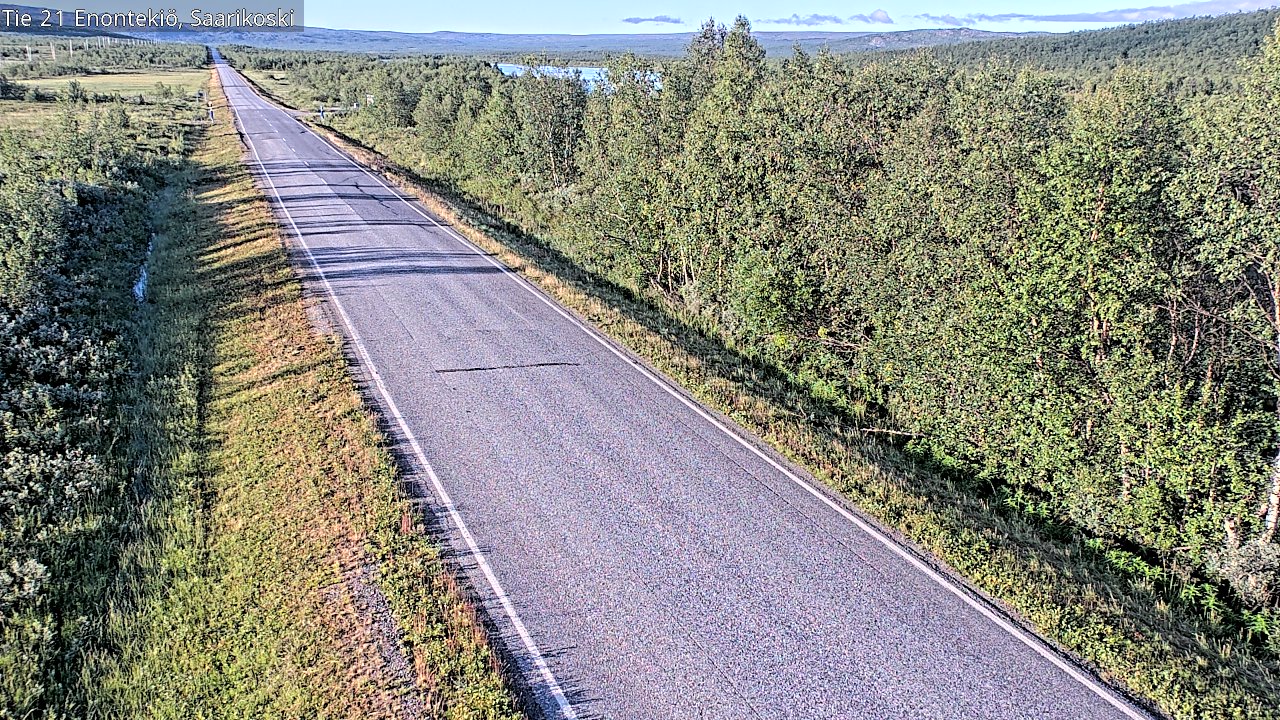 Weather Camera Image Väg 21 Enontekis, Saarikoski, Enontekiö, Lappi