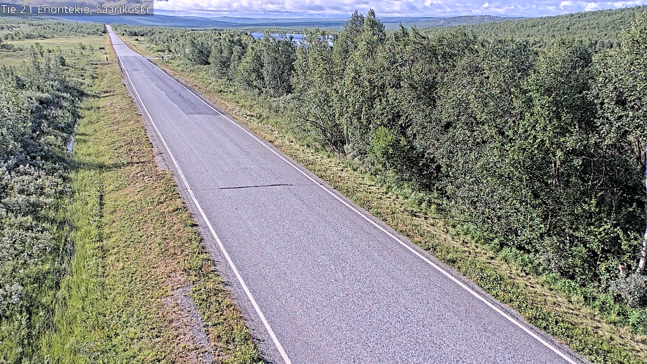 Weather Camera Image Väg 21 Enontekis, Saarikoski, Enontekiö, Lappi