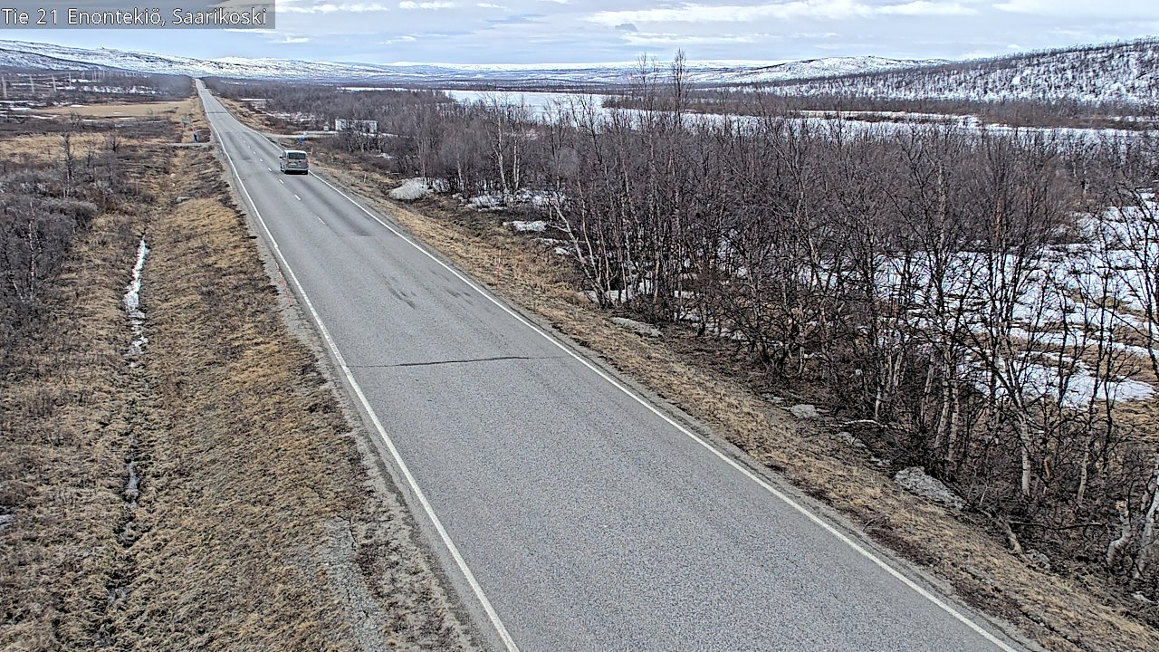 Weather Camera Image Väg 21 Enontekis, Saarikoski, Enontekiö, Lappi