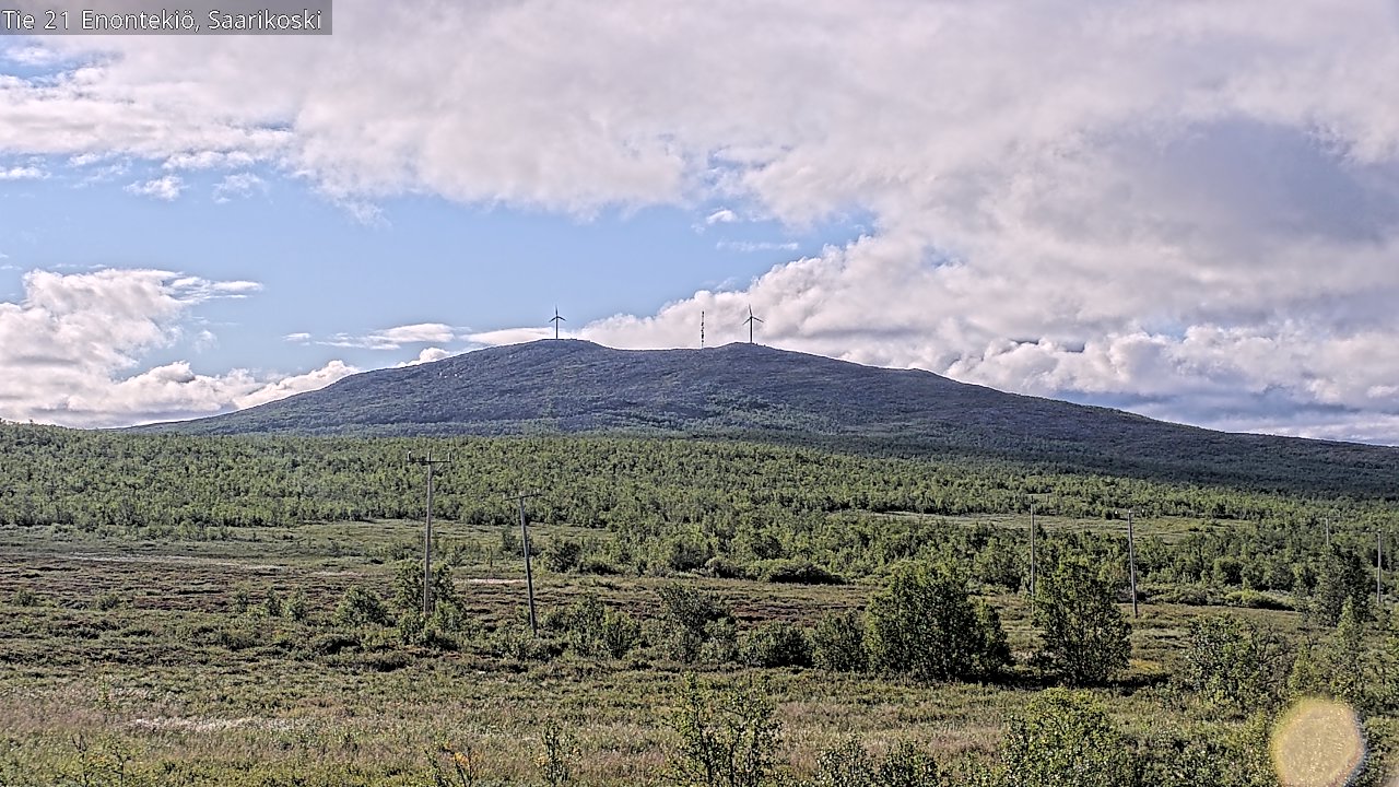 Weather Camera Image Väg 21 Enontekis, Saarikoski, Enontekiö, Lappi