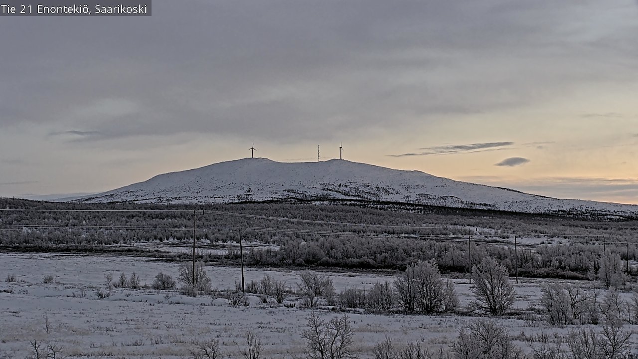 Weather Camera Image Väg 21 Enontekis, Saarikoski, Enontekiö, Lappi