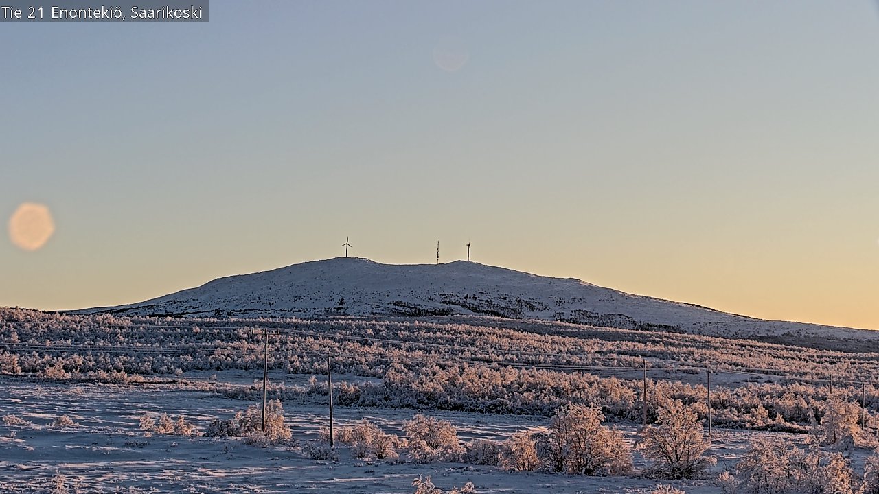 Weather Camera Image Road 21 Enontekiö, Saarikoski, Enontekiö, Lappi