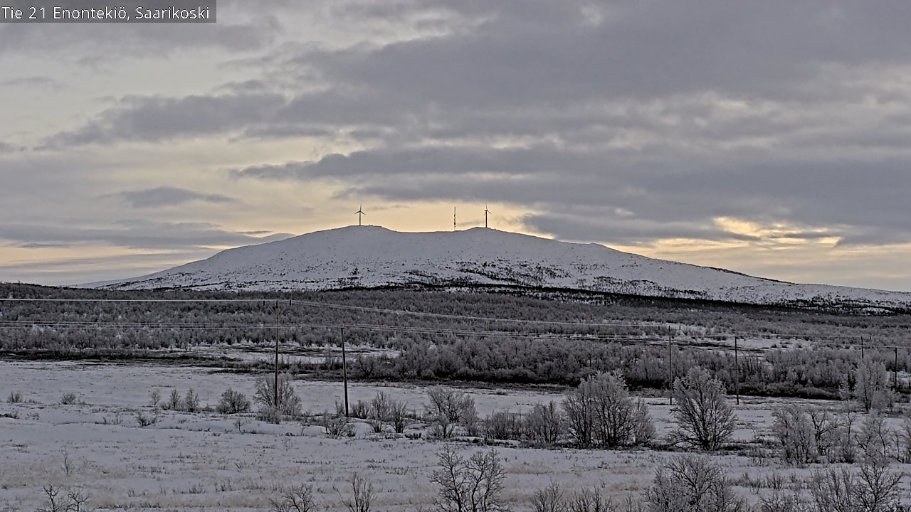 Weather Camera Image Väg 21 Enontekis, Saarikoski, Enontekiö, Lappi