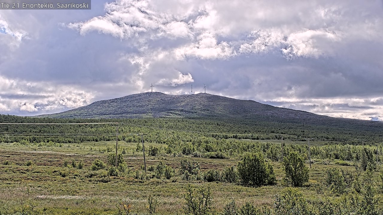 Weather Camera Image Väg 21 Enontekis, Saarikoski, Enontekiö, Lappi