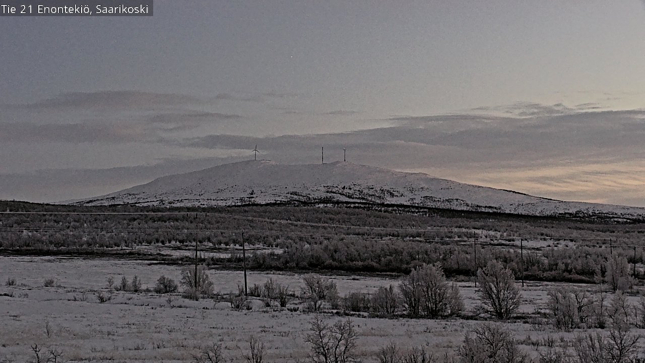 Weather Camera Image Road 21 Enontekiö, Saarikoski, Enontekiö, Lappi