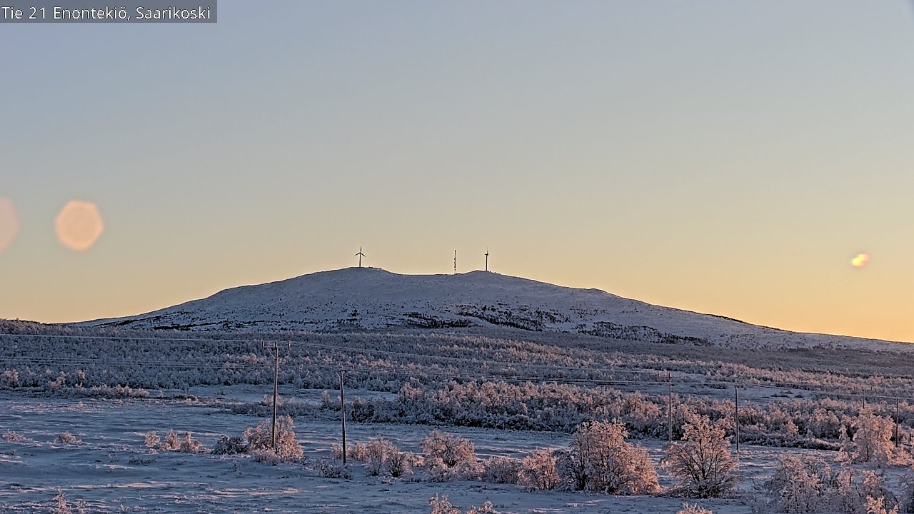 Weather Camera Image Road 21 Enontekiö, Saarikoski, Enontekiö, Lappi