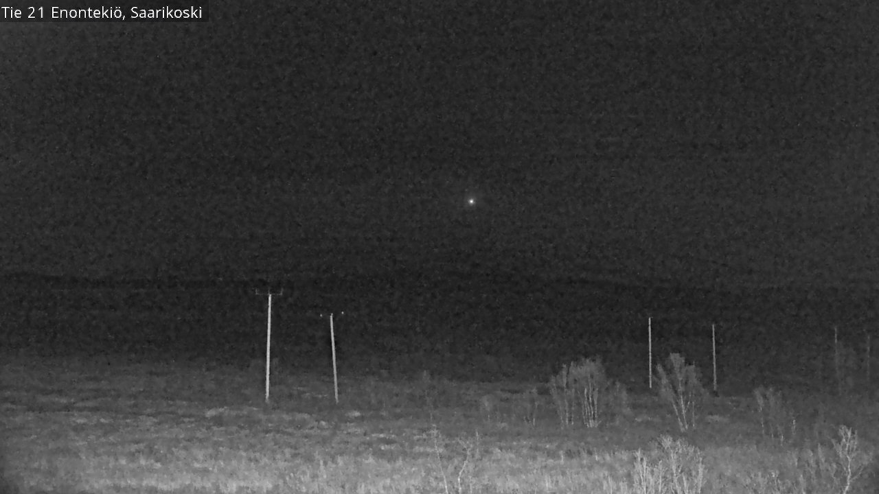 Weather Camera Image Väg 21 Enontekis, Saarikoski, Enontekiö, Lappi